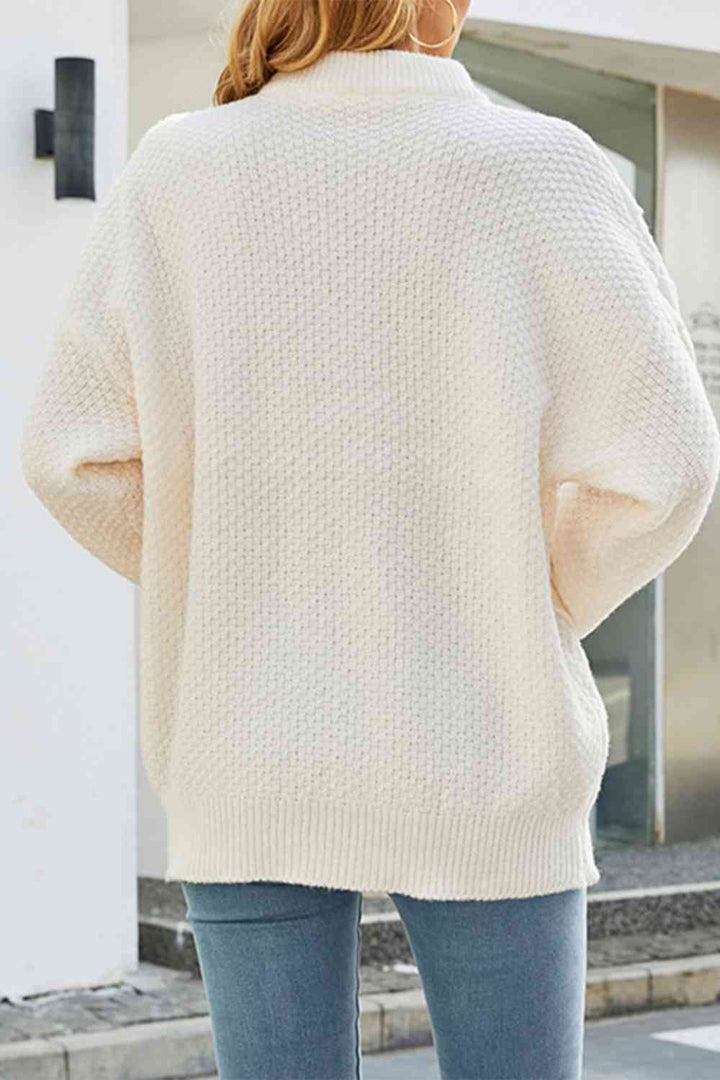 Janice | Cozy Oversized Cable Knit Turtleneck Sweater