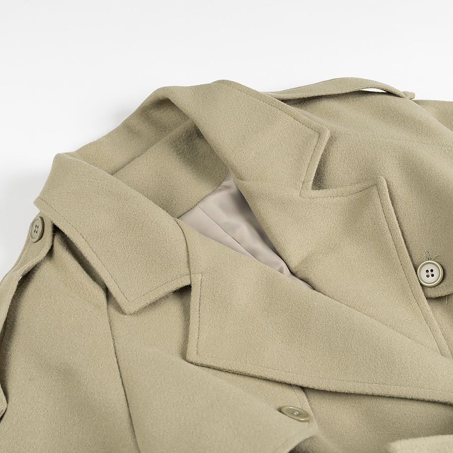 Janice | Elegant Double-Breasted Belted Maxi Trench Coat
