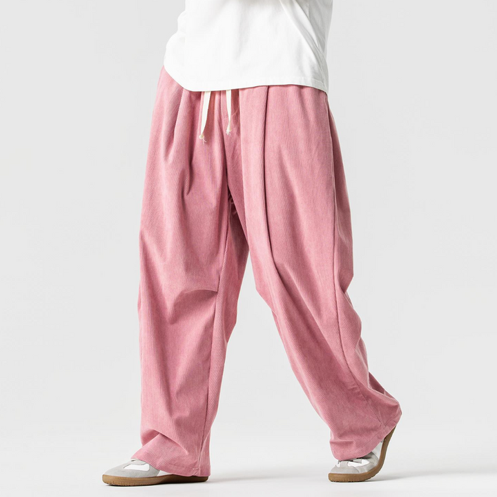 Jason | Timeless Drawstring Wide Leg Corduroy Pants