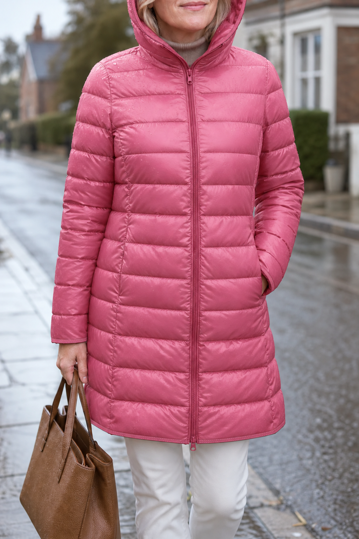 Jean | Long Hooded Quilted Puffer Jacket