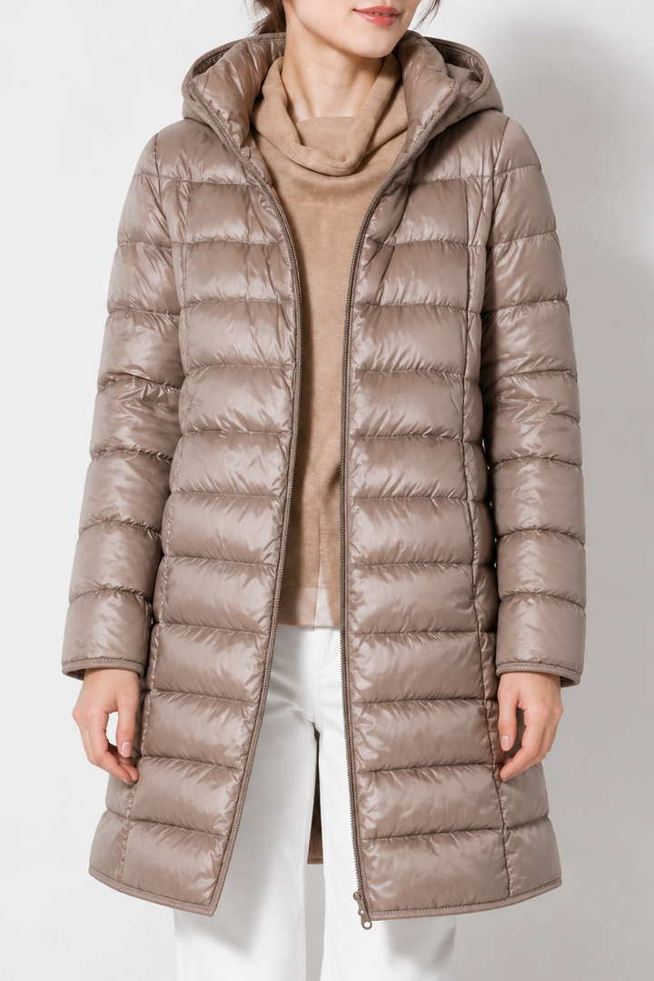 Jean | Long Hooded Quilted Puffer Jacket
