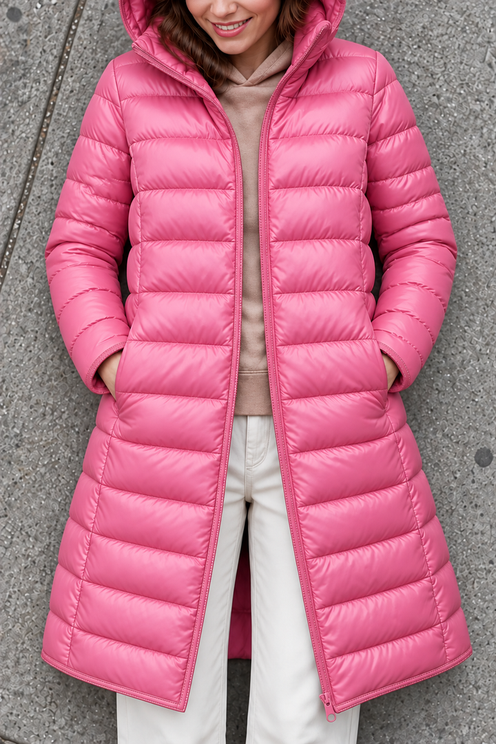 Jean | Long Hooded Quilted Puffer Jacket