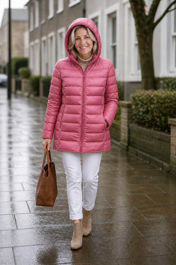 Jean | Long Hooded Quilted Puffer Jacket
