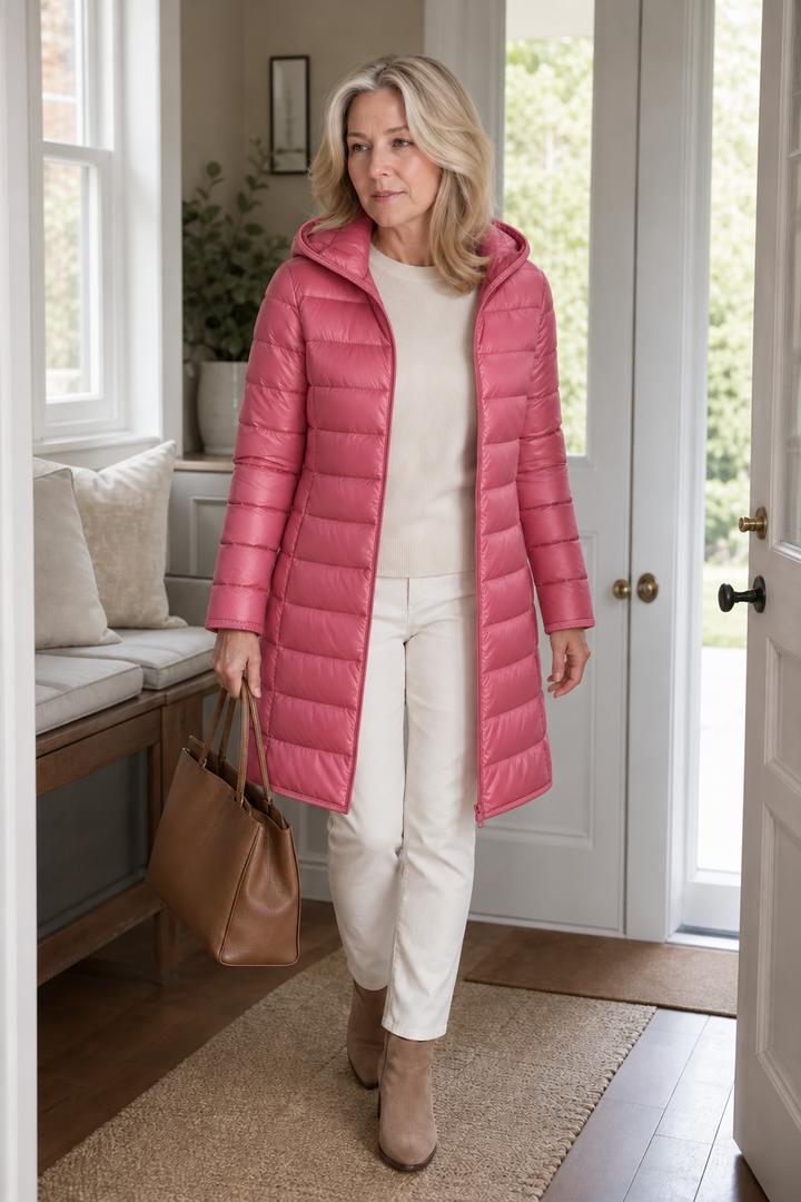 Jean | Long Hooded Quilted Puffer Jacket