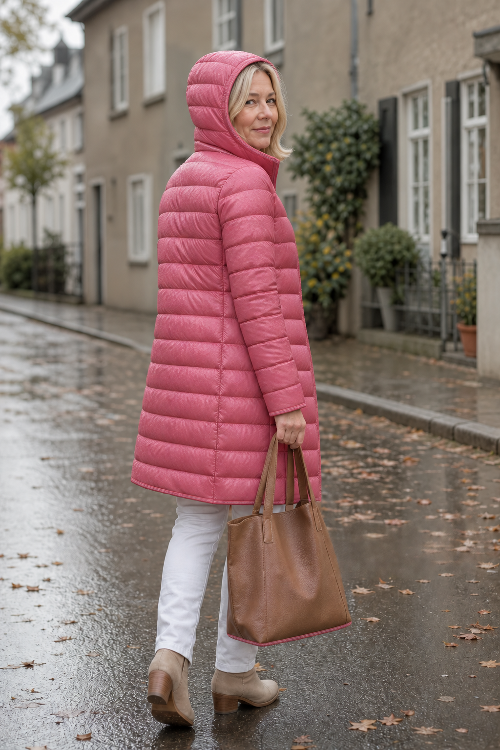 Jean | Long Hooded Quilted Puffer Jacket