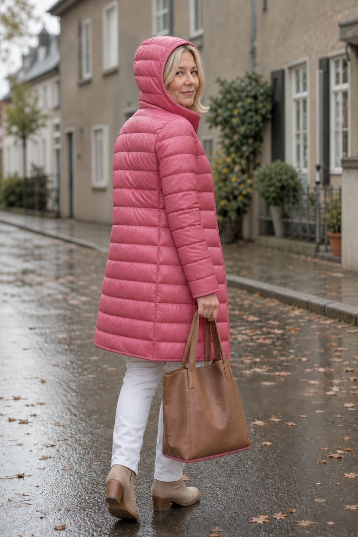 Jean | Long Hooded Quilted Puffer Jacket