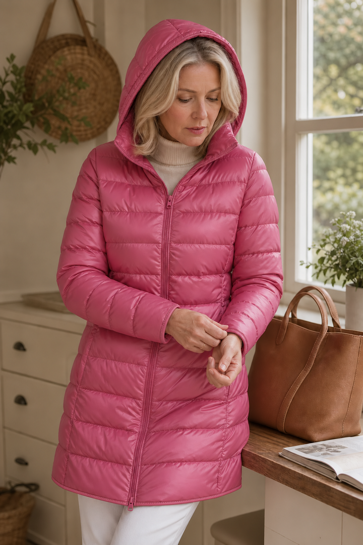 Jean | Long Hooded Quilted Puffer Jacket