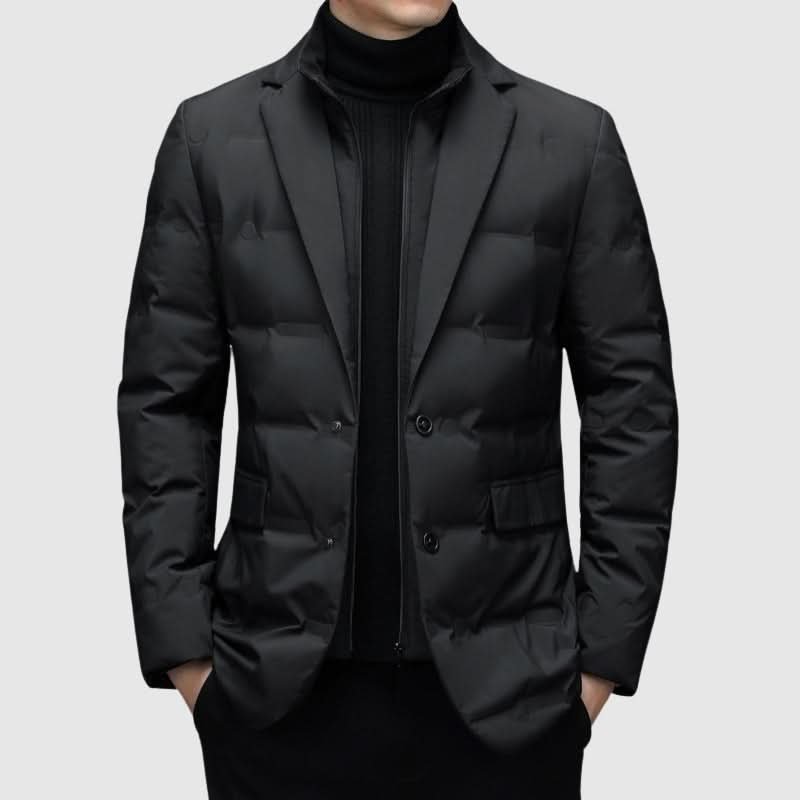 Jeremy | Polished Lapel Collar Winter Puffer Jacket