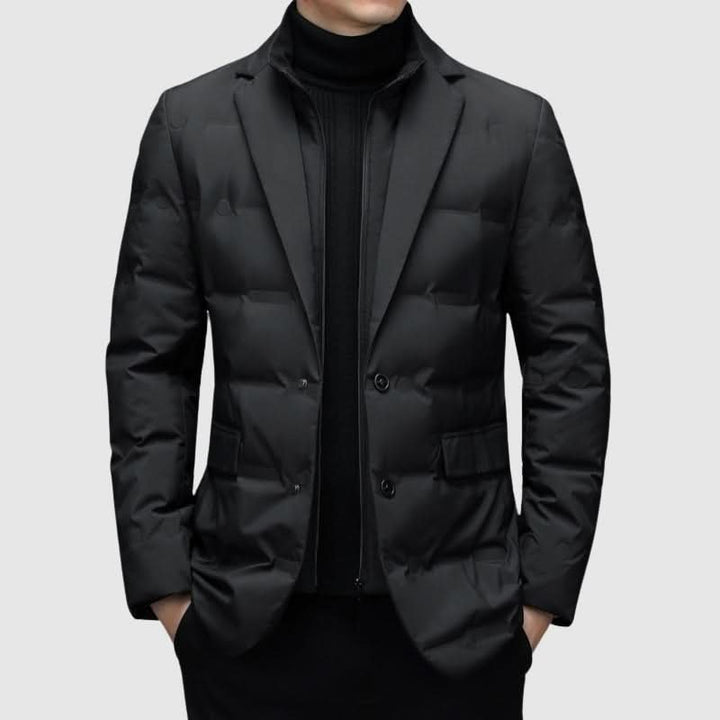 Jeremy | Polished Lapel Collar Winter Puffer Jacket