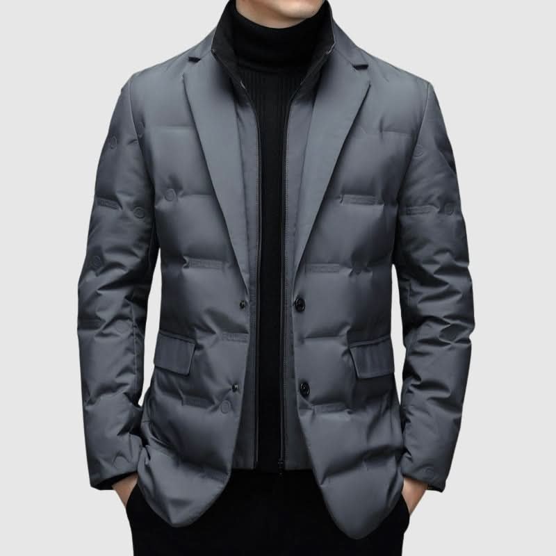 Jeremy | Polished Lapel Collar Winter Puffer Jacket