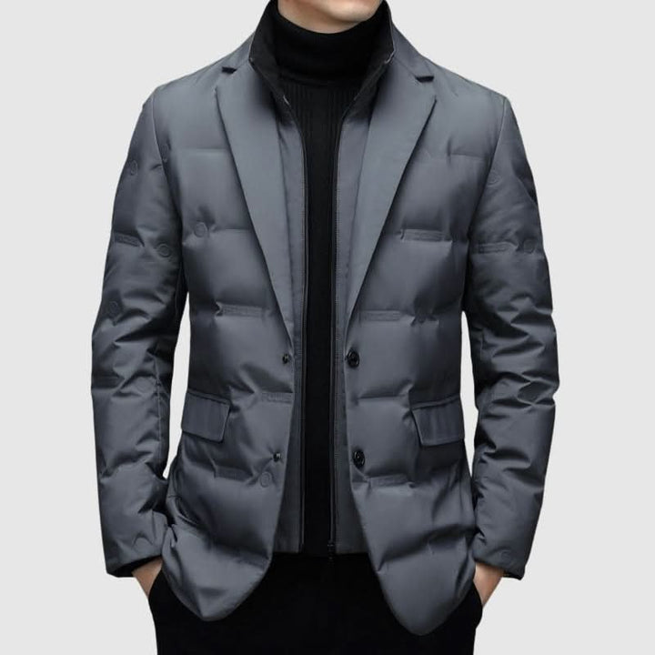 Jeremy | Polished Lapel Collar Winter Puffer Jacket