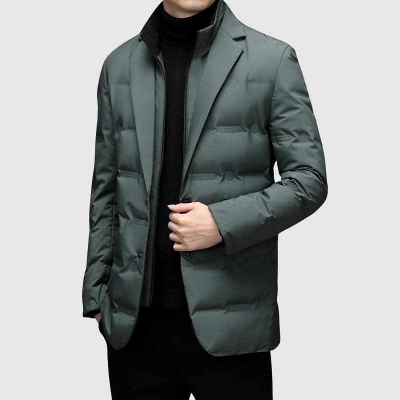 Jeremy | Polished Lapel Collar Winter Puffer Jacket