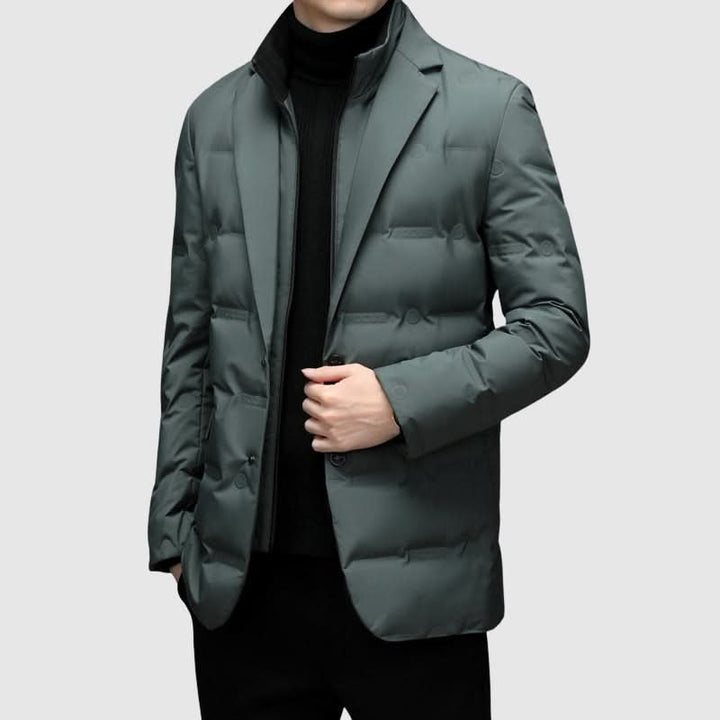 Jeremy | Polished Lapel Collar Winter Puffer Jacket