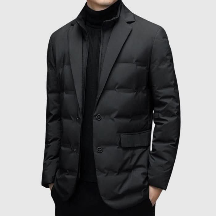 Jeremy | Polished Lapel Collar Winter Puffer Jacket