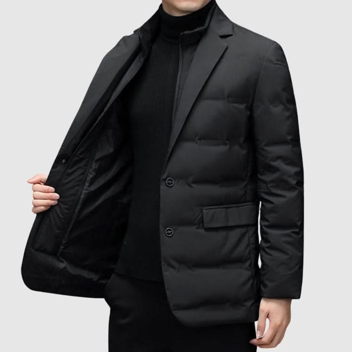 Jeremy | Polished Lapel Collar Winter Puffer Jacket