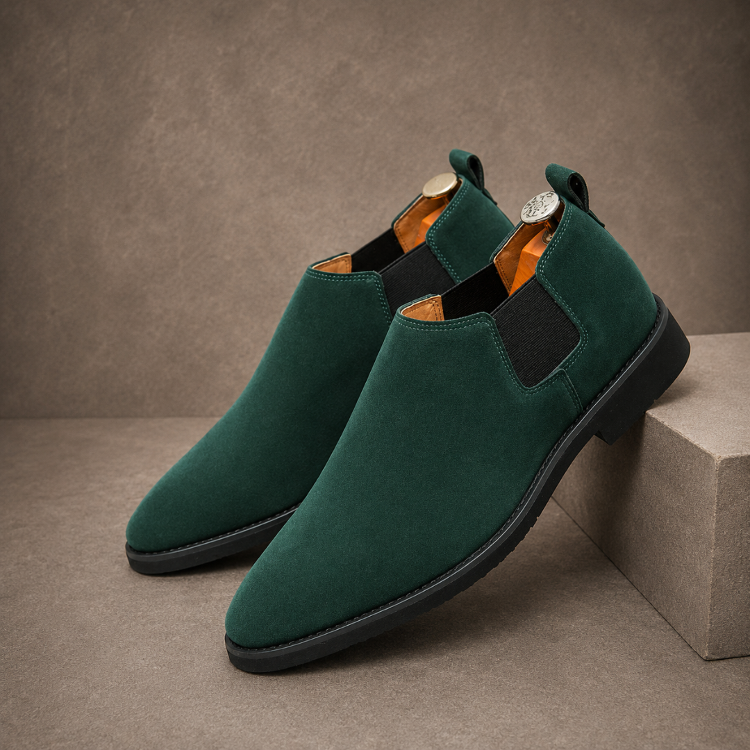 Jeremy | Stylish Slip-On Suede-Look Chelsea Boots