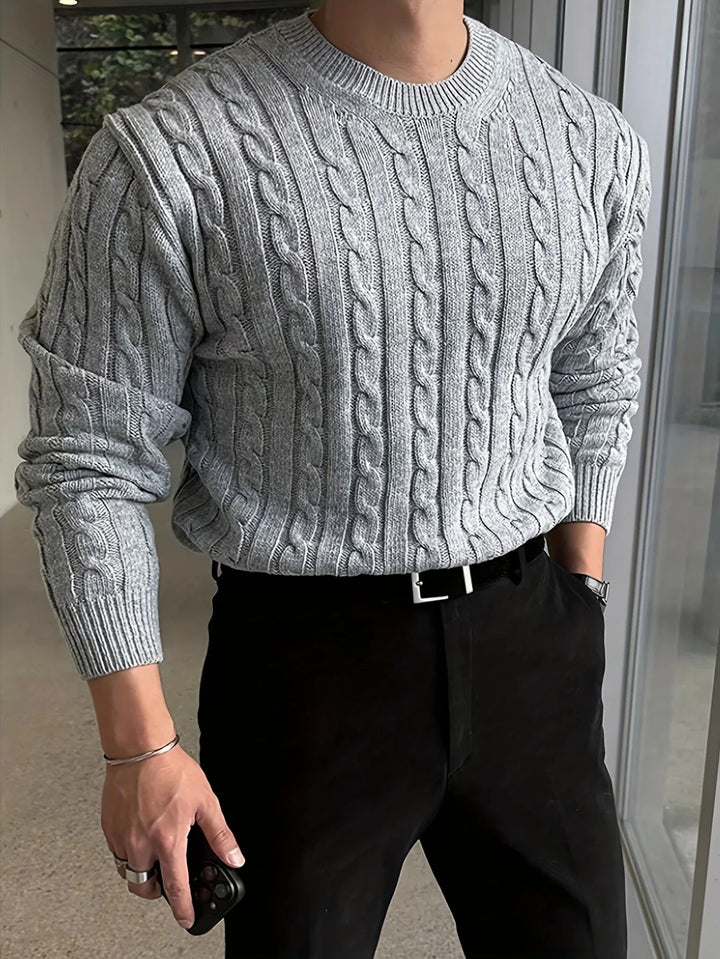 Jesse | Graceful Cable Knit Turtleneck Sweater