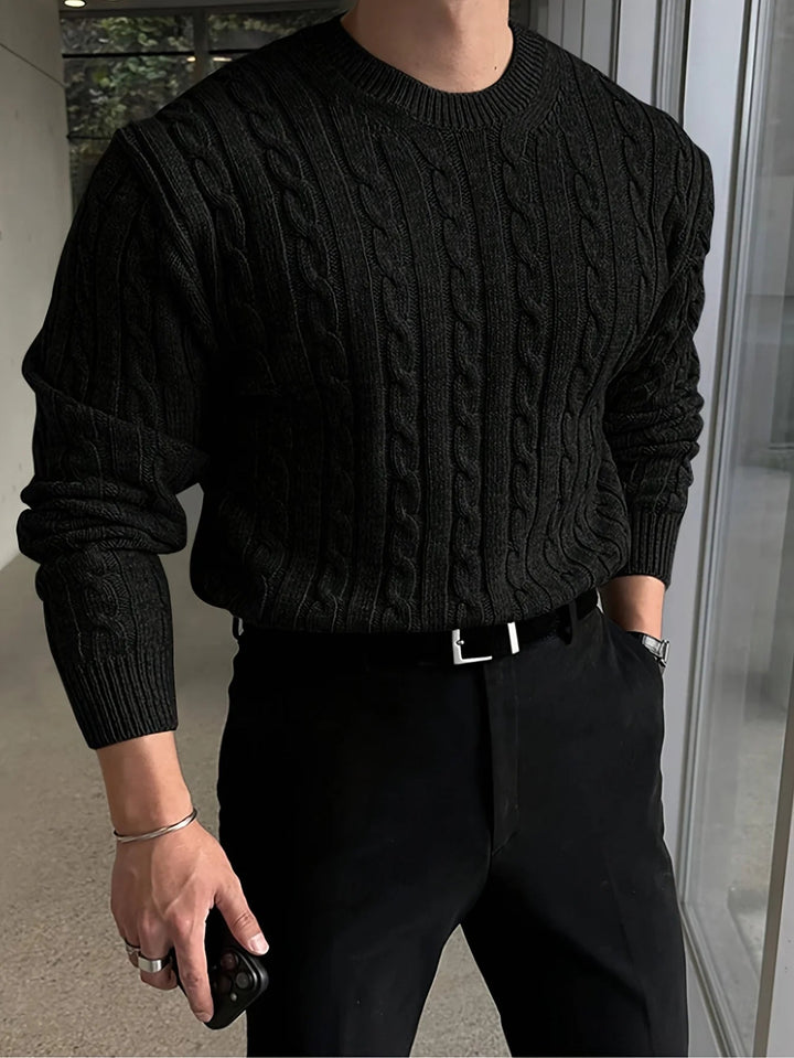 Jesse | Graceful Cable Knit Turtleneck Sweater