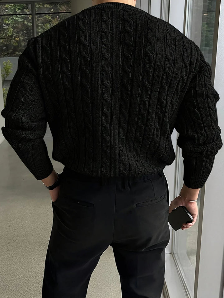 Jesse | Graceful Cable Knit Turtleneck Sweater