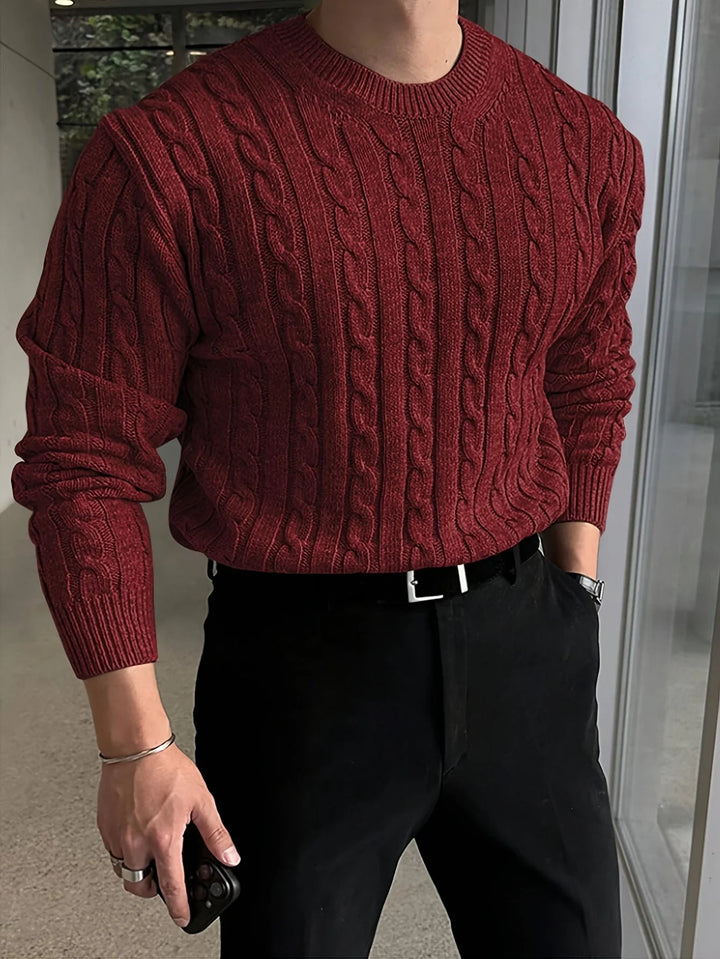 Jesse | Graceful Cable Knit Turtleneck Sweater