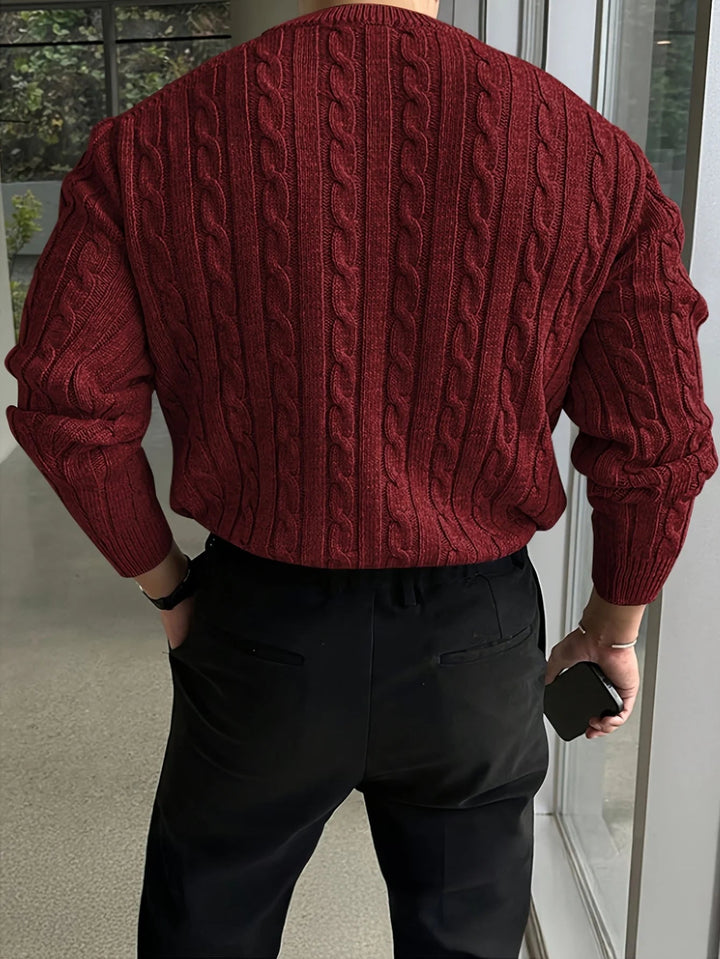 Jesse | Graceful Cable Knit Turtleneck Sweater