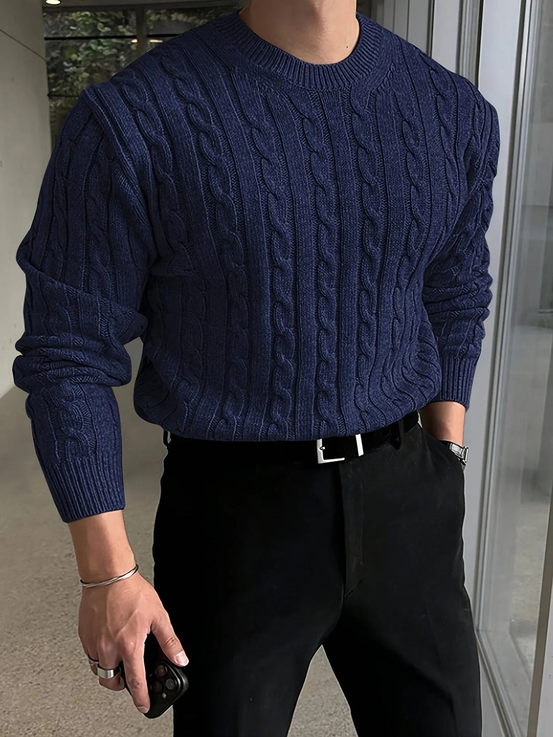 Jesse | Graceful Cable Knit Turtleneck Sweater