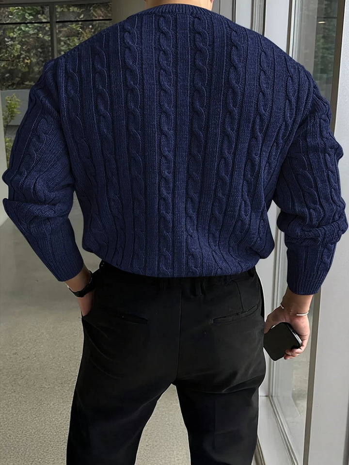 Jesse | Graceful Cable Knit Turtleneck Sweater