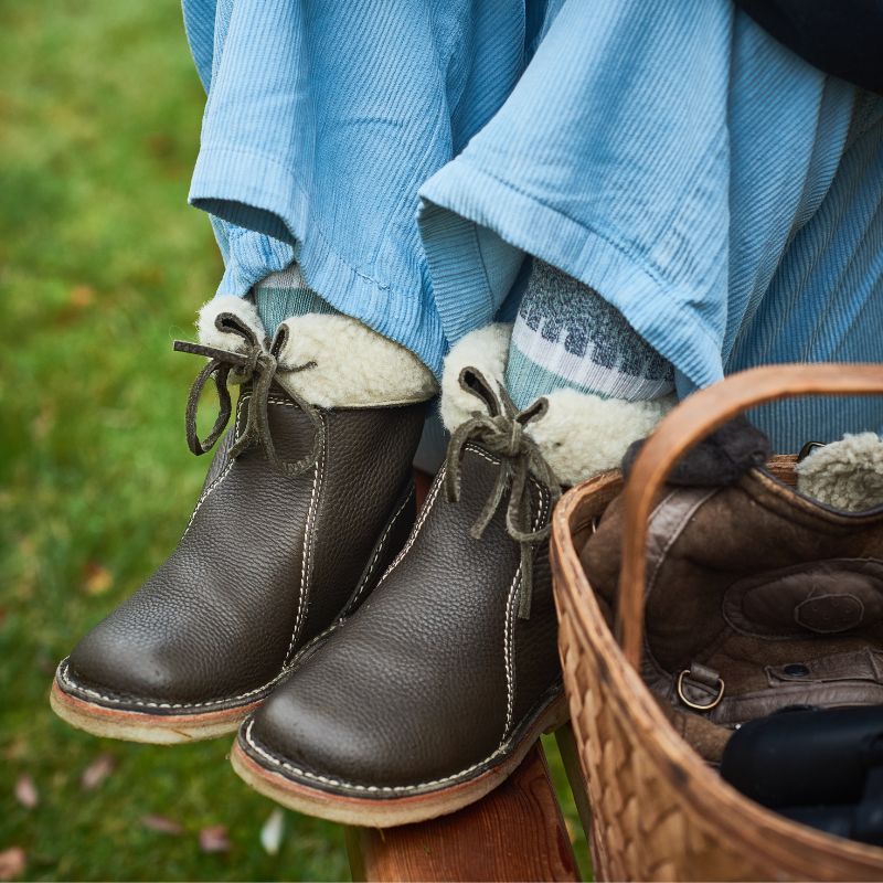 Jessica | Refined Shearling-Lined Lace-Up Snow Boots