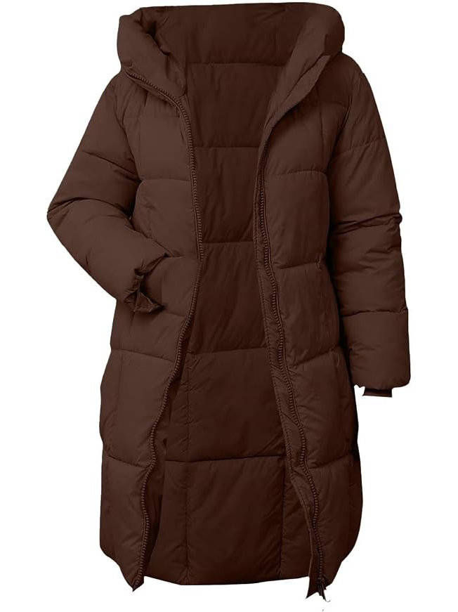 Jessica | Relaxed Hooded Long Puffer Jacket