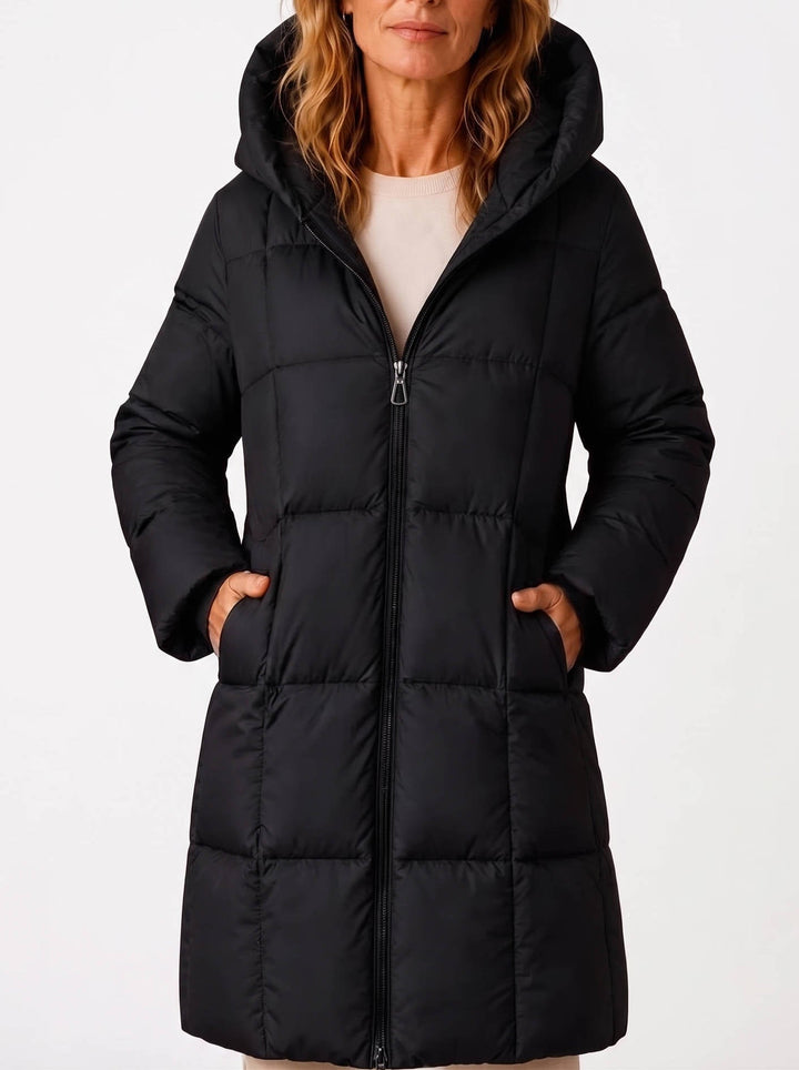 Jessica | Relaxed Hooded Long Puffer Jacket