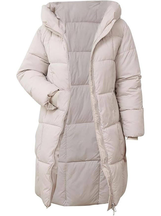 Jessica | Relaxed Hooded Long Puffer Jacket