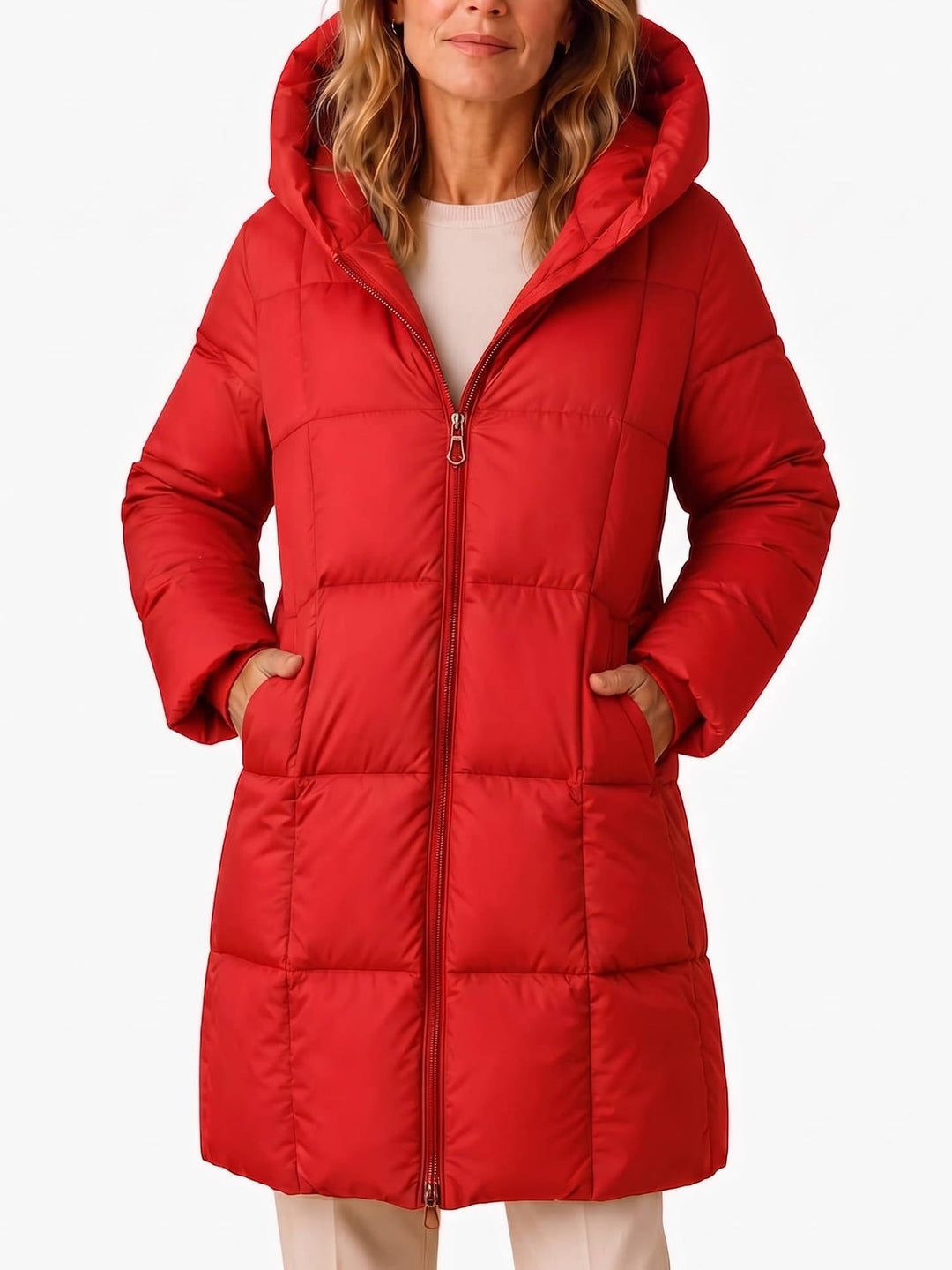 Jessica | Relaxed Hooded Long Puffer Jacket