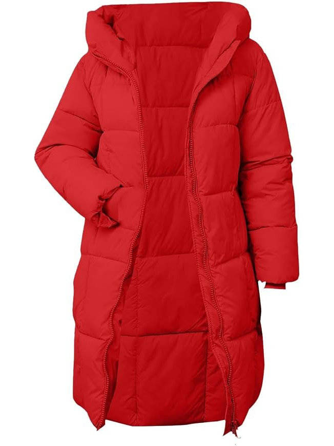 Jessica | Relaxed Hooded Long Puffer Jacket