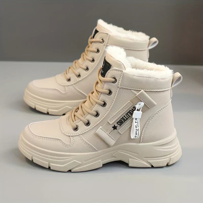 Joan | Classic Lace-Up Platform Snow Boots