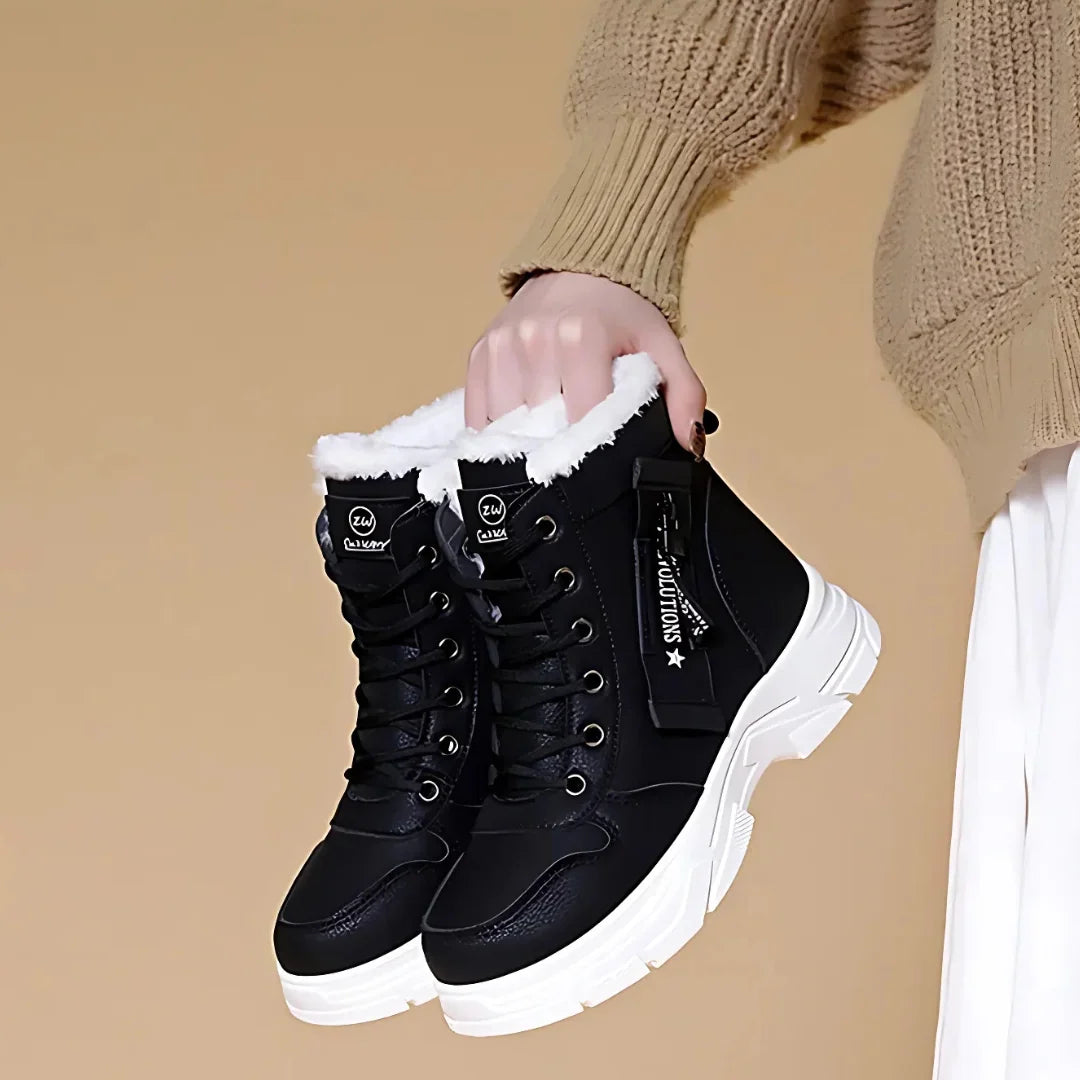 Joan | Classic Lace-Up Platform Snow Boots