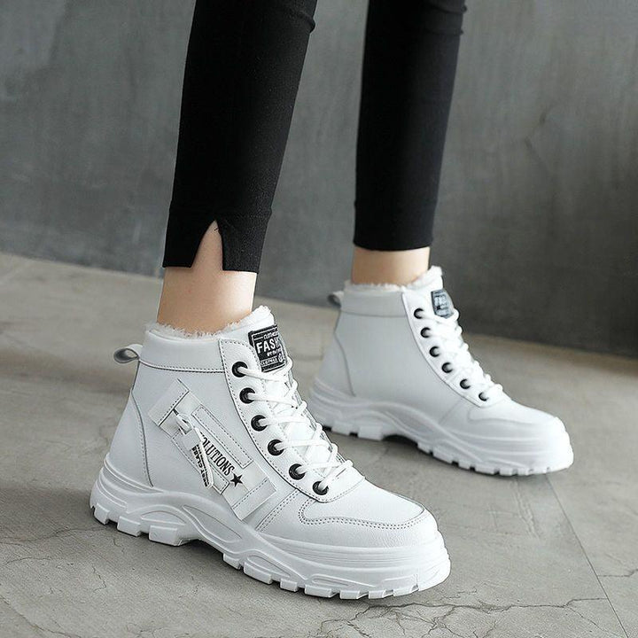 Joan | Classic Lace-Up Platform Snow Boots