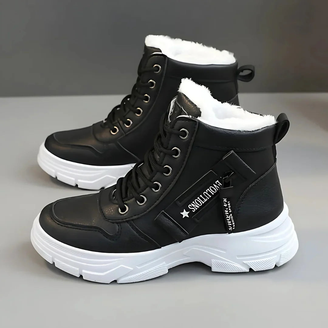Joan | Classic Lace-Up Platform Snow Boots