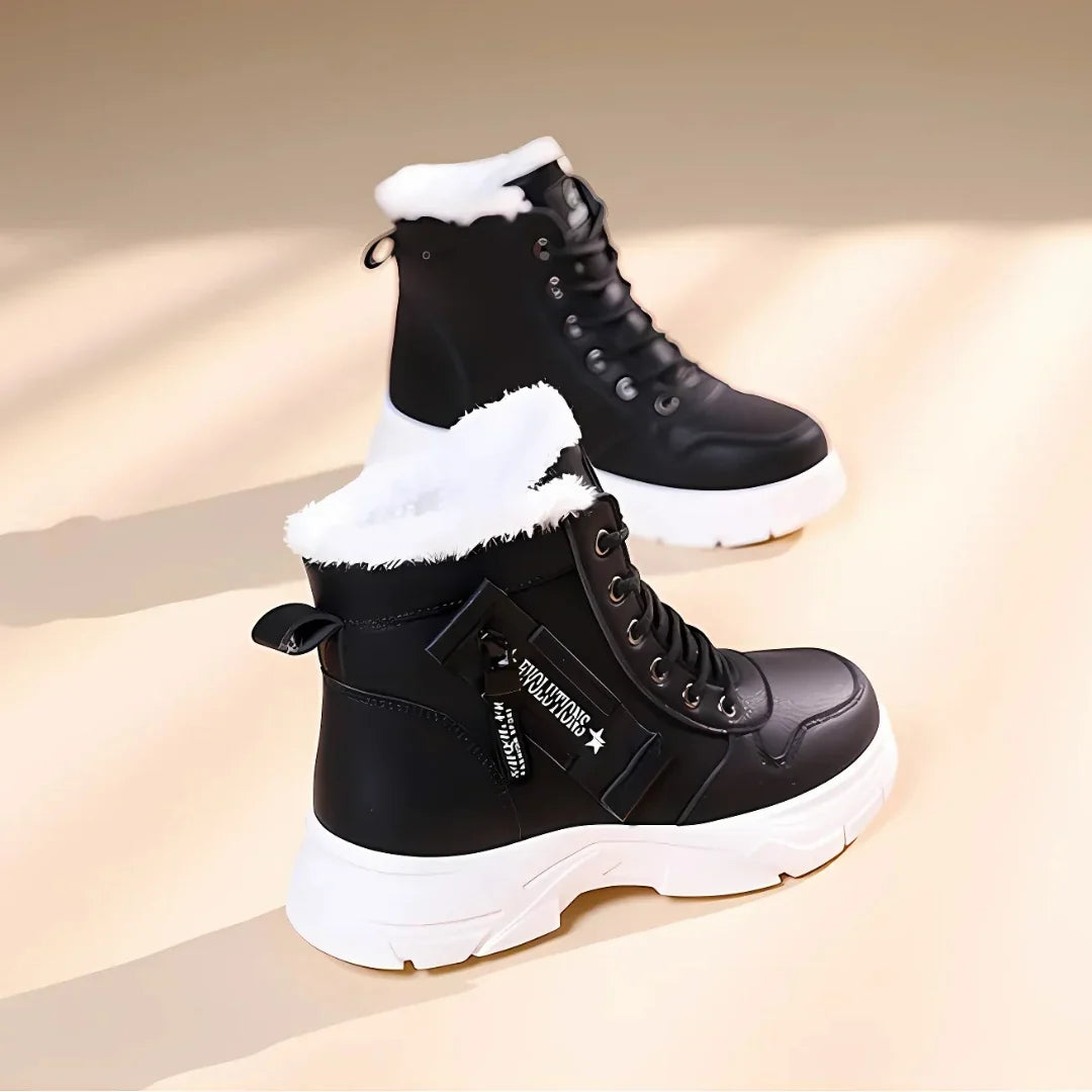 Joan | Classic Lace-Up Platform Snow Boots