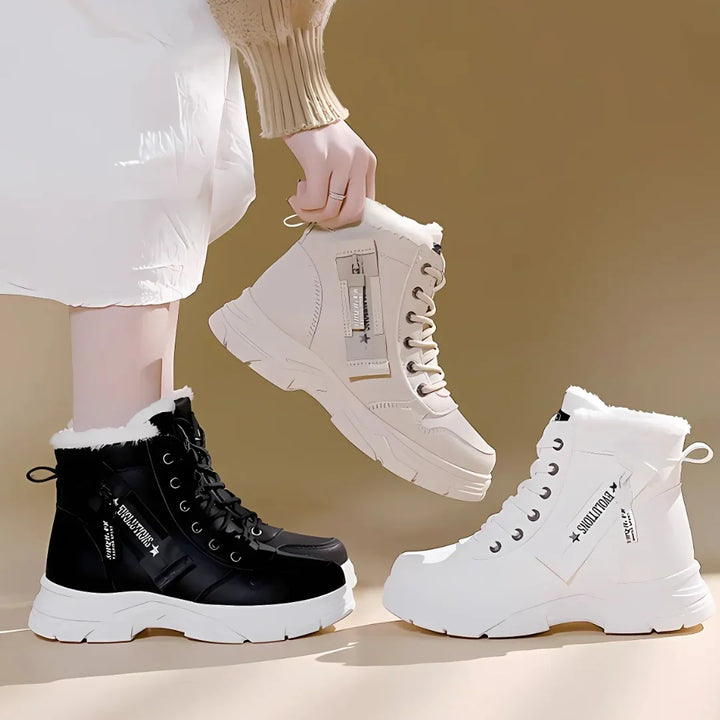 Joan | Classic Lace-Up Platform Snow Boots