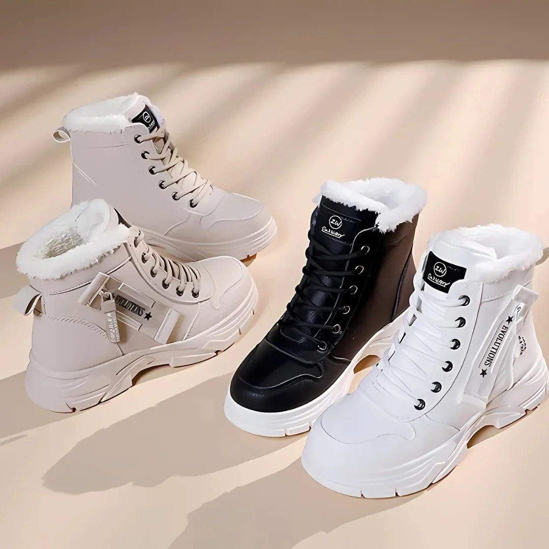 Joan | Classic Lace-Up Platform Snow Boots
