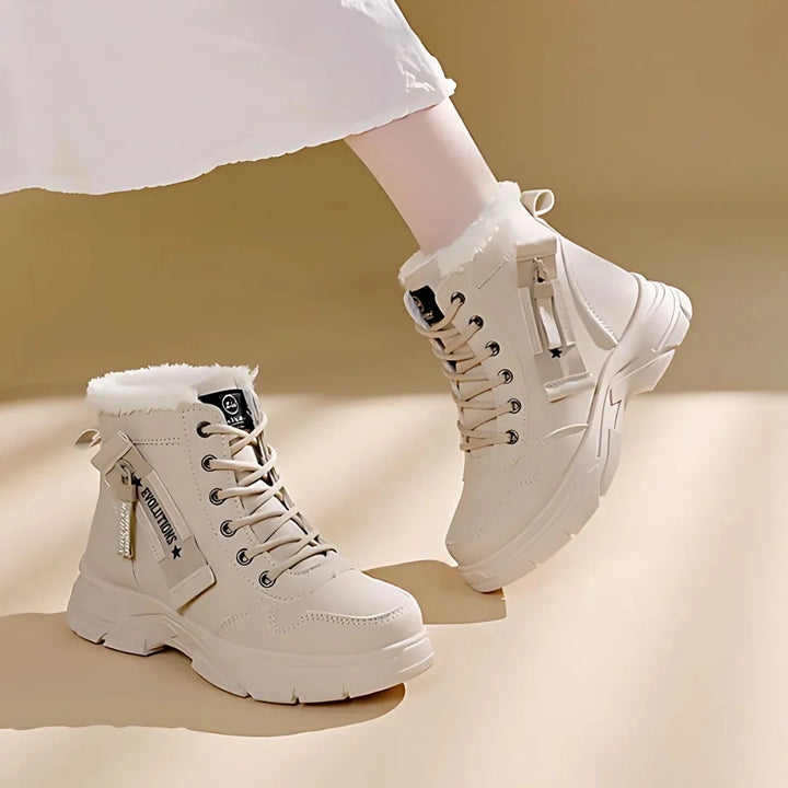 Joan | Classic Lace-Up Platform Snow Boots