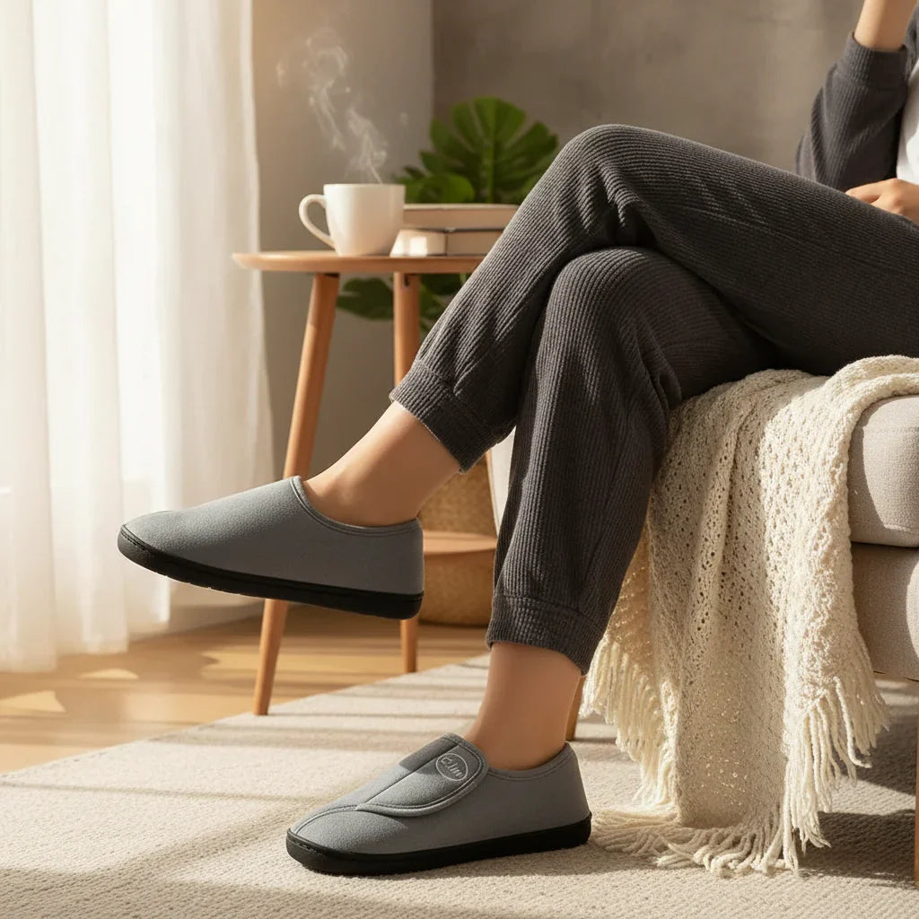 Joan | Effortless Plush-Lined Slip-On House Slippers