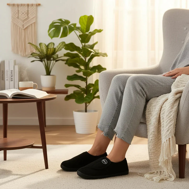 Joan | Effortless Plush-Lined Slip-On House Slippers