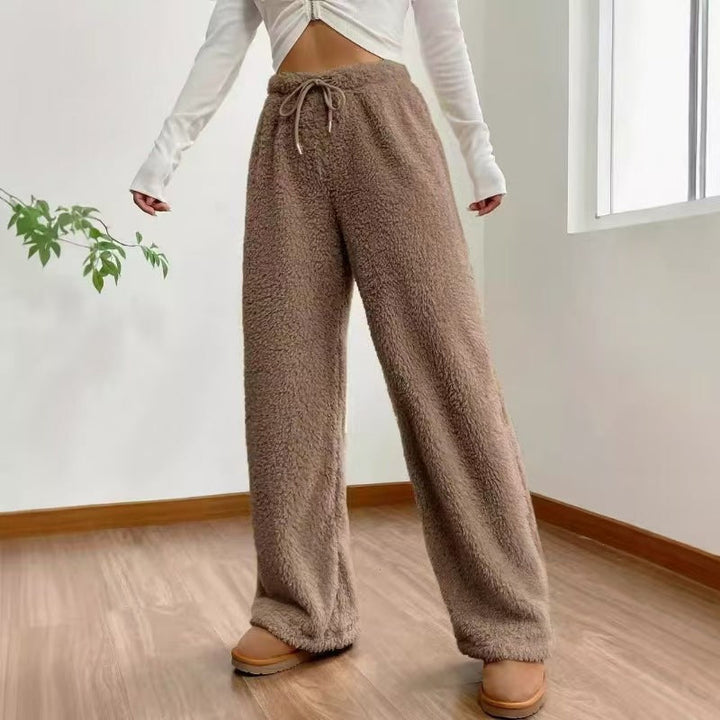 Joan | Graceful Wide Leg Sweatpants with Drawstring Waist