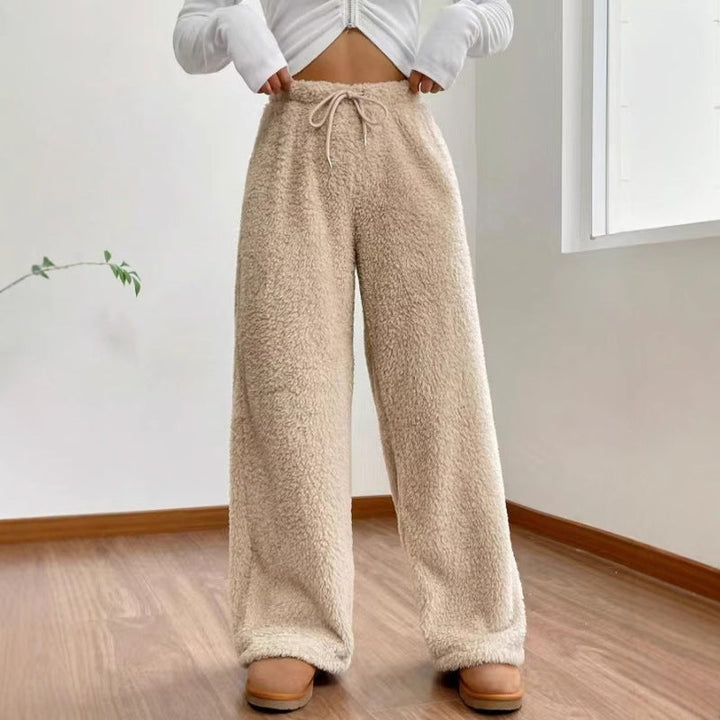 Joan | Graceful Wide Leg Sweatpants with Drawstring Waist