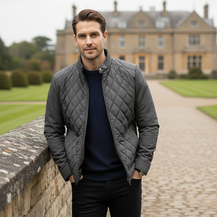 Jonathan | Lightweight Diamond Quilted Mens Puffer Jacket