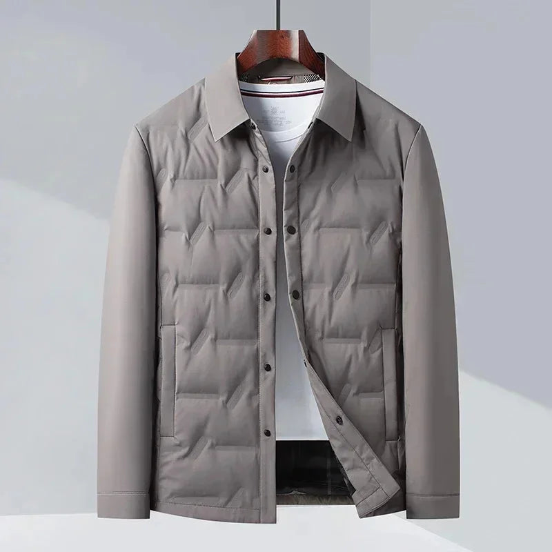 Jose | Quilted Snap Front Mens Puffer Jacket