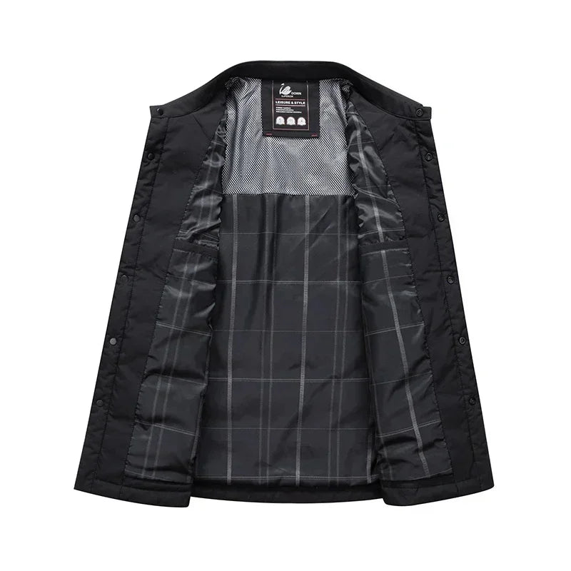 Jose | Quilted Snap Front Mens Puffer Jacket