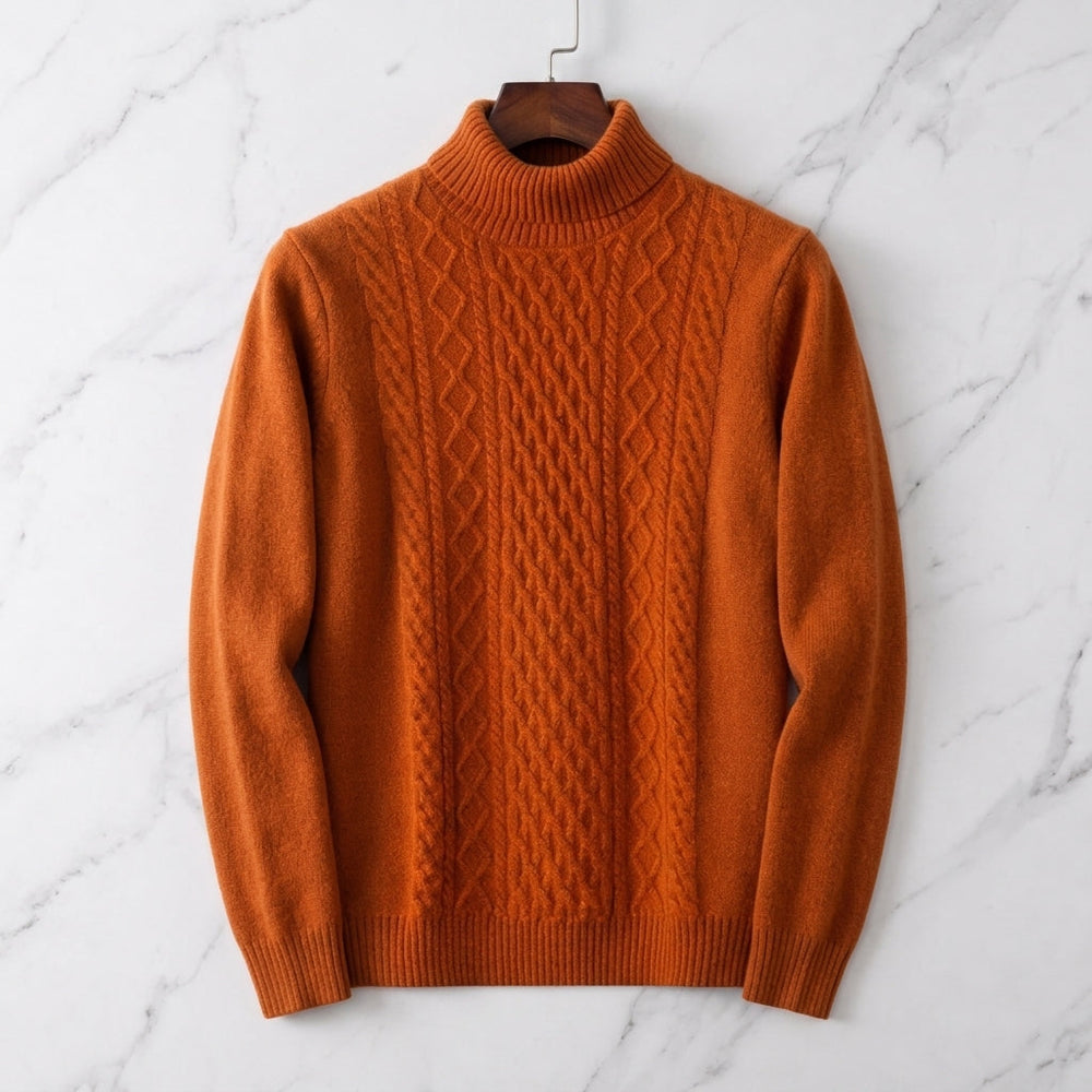 Joseph | Stylish Cable Knit Turtleneck Sweater
