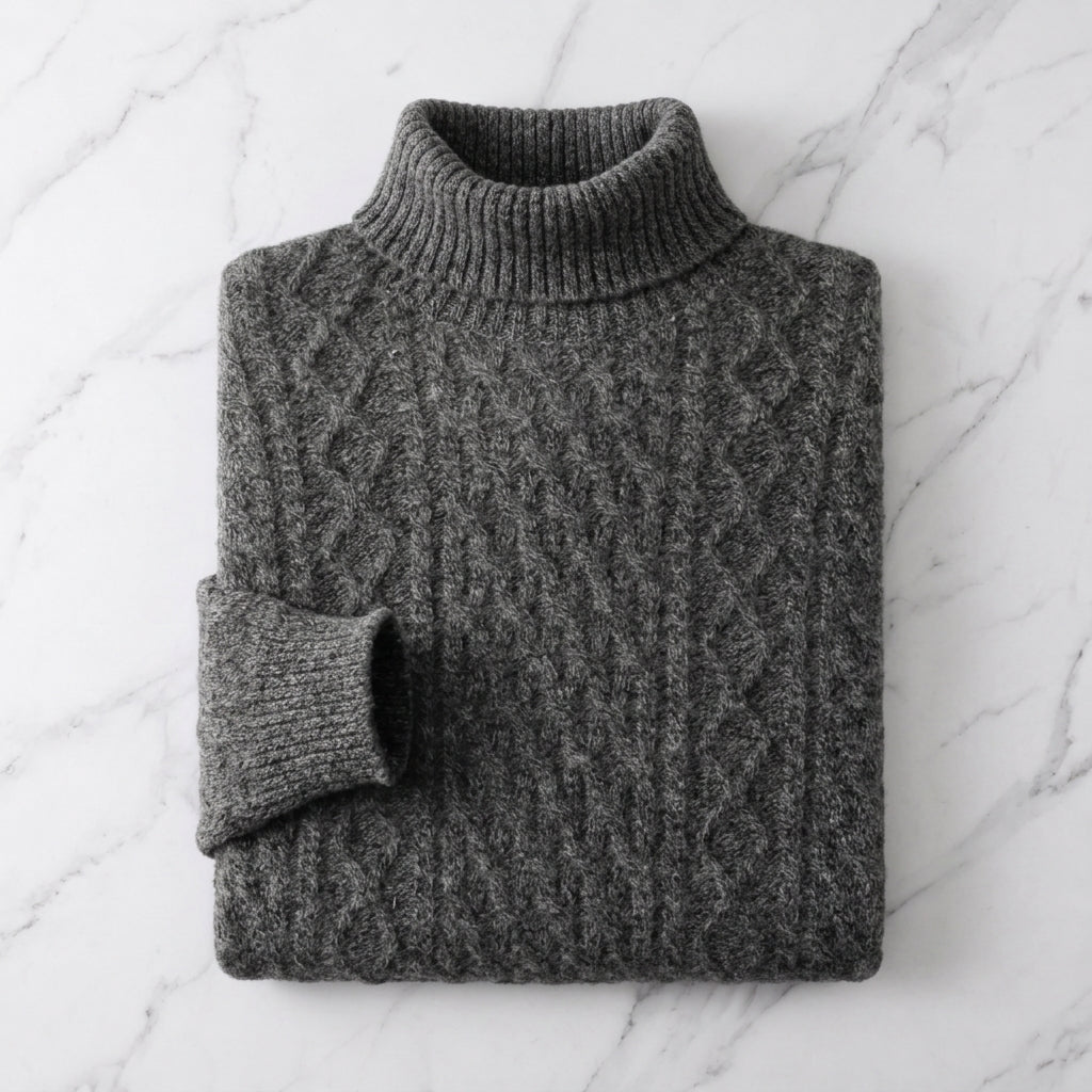 Joseph | Stylish Cable Knit Turtleneck Sweater